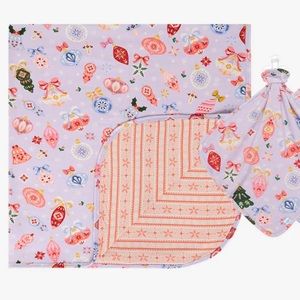 Posh peanut Holly Patoo Lovey Set - Blanket & Lovey lilac Purple